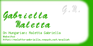gabriella maletta business card